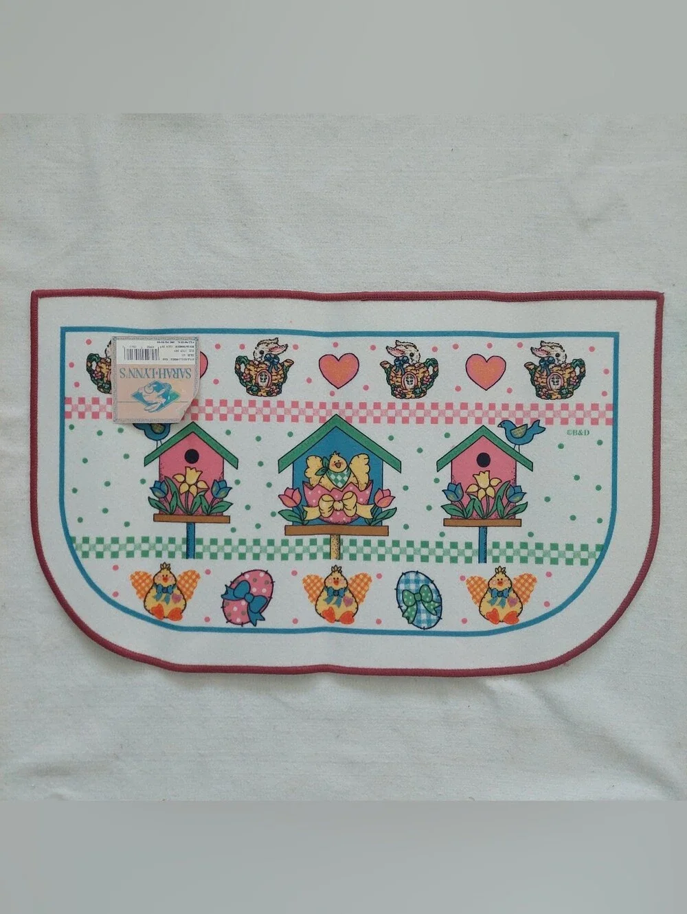 SARAH LYNN'S Spring/Easter Door Mat/Rug NWT